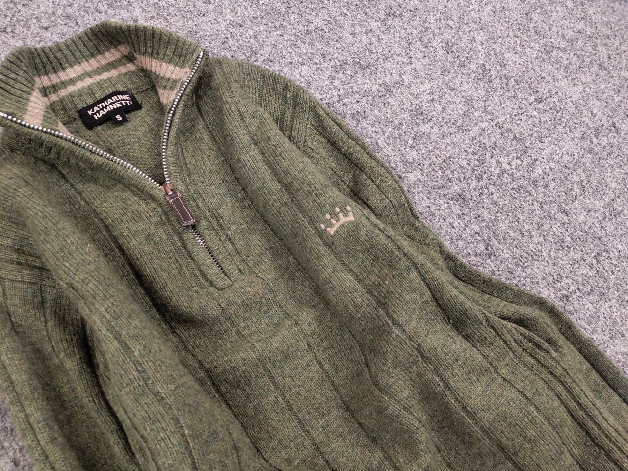 Katharine Hamnett London Vintage Katharine Hamnett Design Light Zip Wool Sweater Size US S / EU 44-46 / 1 - 12 Thumbnail