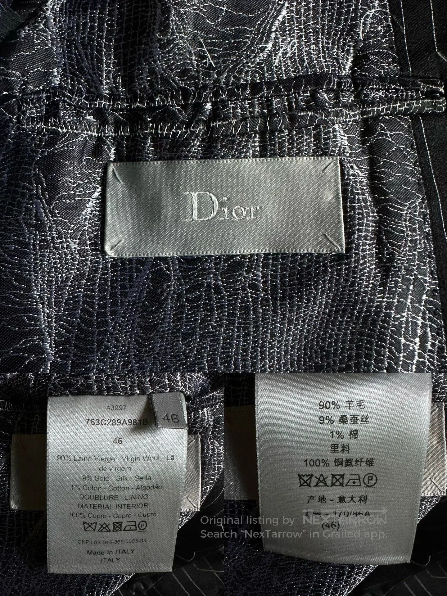 Dior dior homme black striped wool suit. Size US M / EU 48-50 / 2 - 7 Thumbnail
