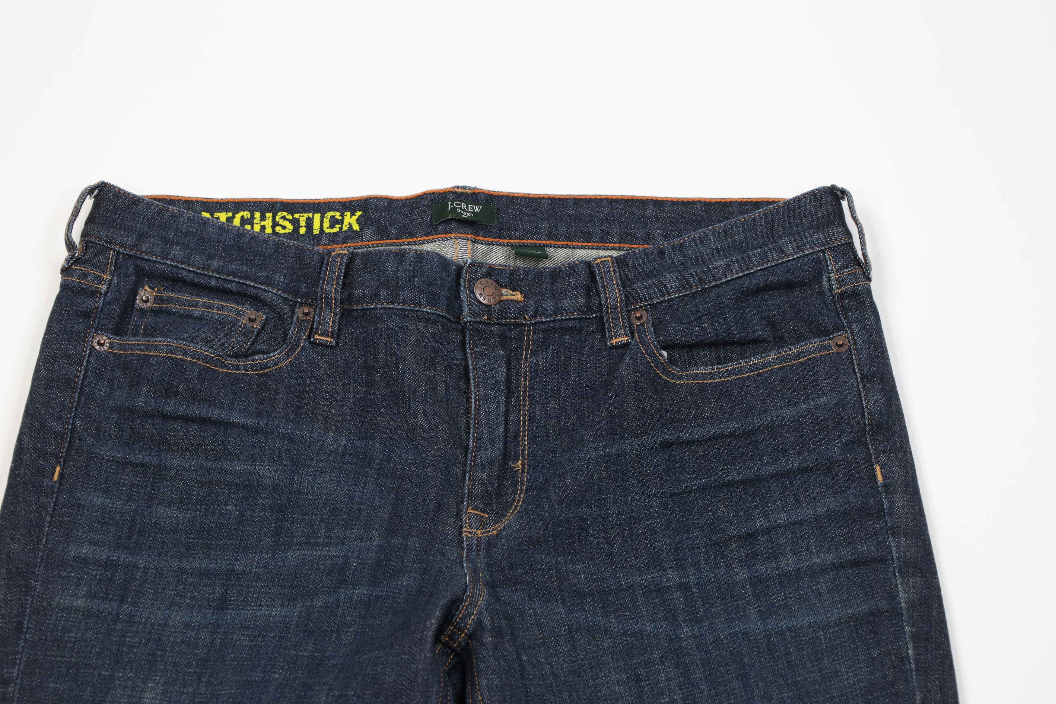 J.Crew Vintage Y2K J Crew Matchstick Straight Leg Jeans Blue Size 32" / US 10 / IT 46 - 2 Thumbnail