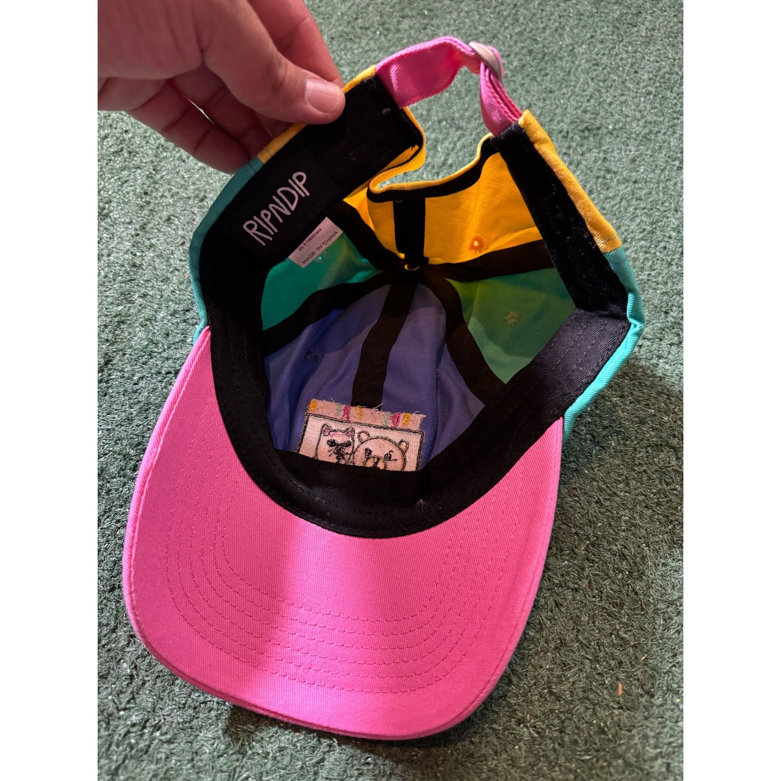 Teddy Fresh Teddy Fresh Rip N Dip Collab Hat Multi Color Rare Size ONE SIZE - 2 Thumbnail