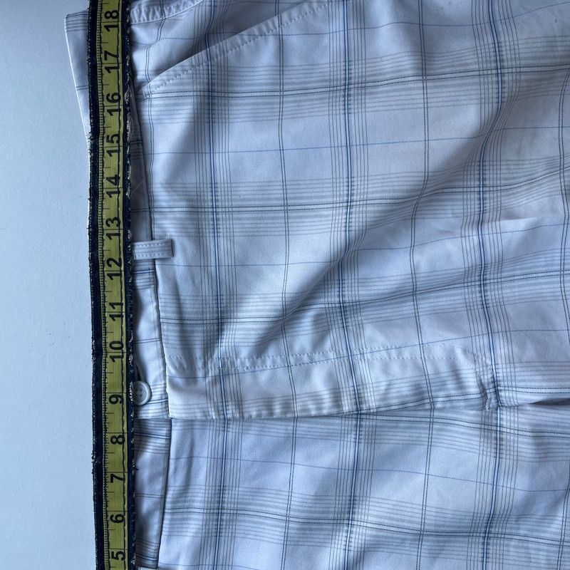 Designer Kirkland Signature Men's White Plaid Shorts Size 36 Size US 36 / EU 52 - 6 Thumbnail