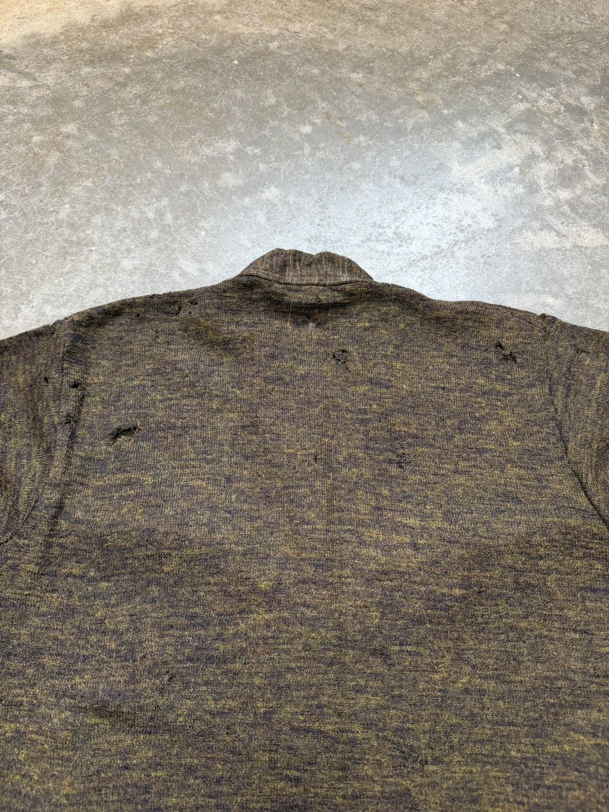 Vintage 30s 40s Thrashed Wool Cardigan Sweater ERD Grunge Size US M / EU 48-50 / 2 - 10 Thumbnail
