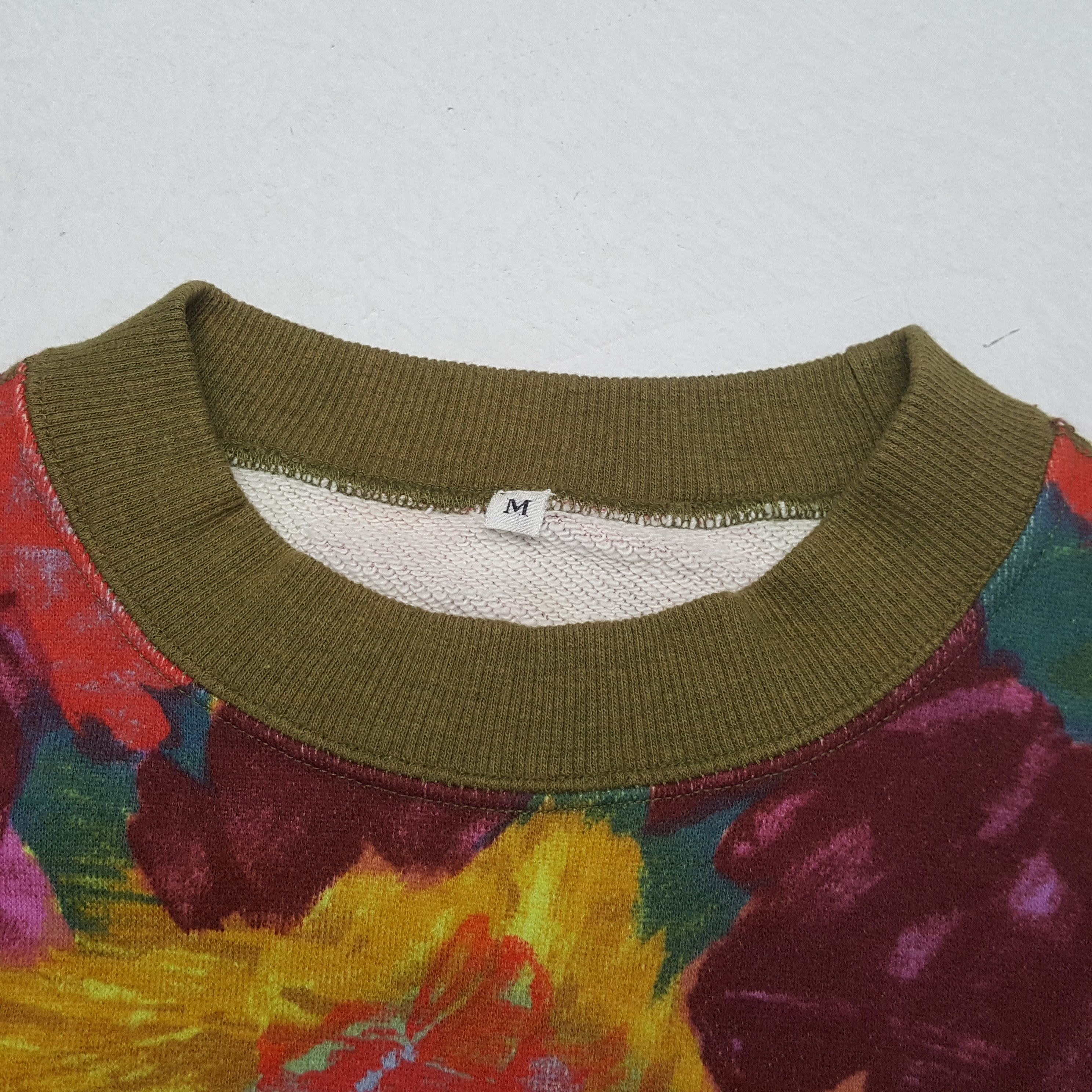 Vintage Flowers Art Fashion Style Streetwear Sweatshirt Size US M / EU 48-50 / 2 - 4 Thumbnail