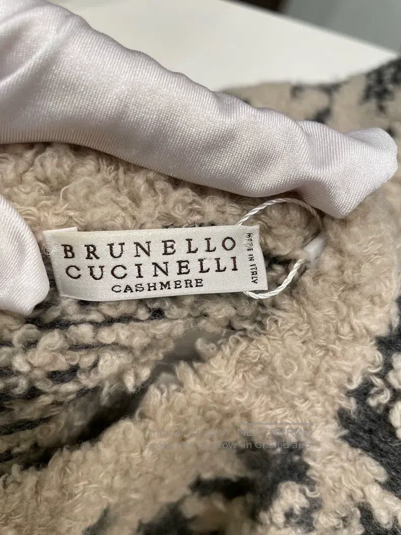 Brunello Cucinelli Brunello Cucinelli Gray Beige Cloud Cashmere Sweater Size S / US 4 / IT 40 - 4 Thumbnail
