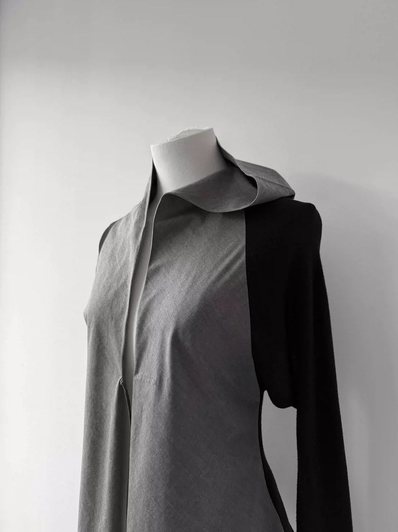 Yohji Yamamoto Yohji Yamamoto Yohji Yamamoto Y's Deconstructed Tie-Detail Size US M / EU 48-50 / 2 - 2 Thumbnail