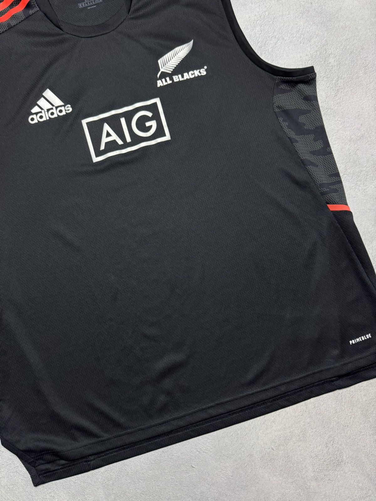 Adidas All Blacks New Zealand 2021 Rugby Shirt Vest Jersey Adidas Size US XXL / EU 58 / 5 - 4 Thumbnail
