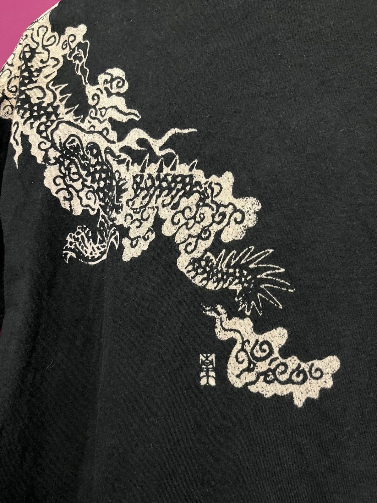 Japanese Brand × Vintage Dragon bleach tee Size US L / EU 52-54 / 3 - 6 Thumbnail