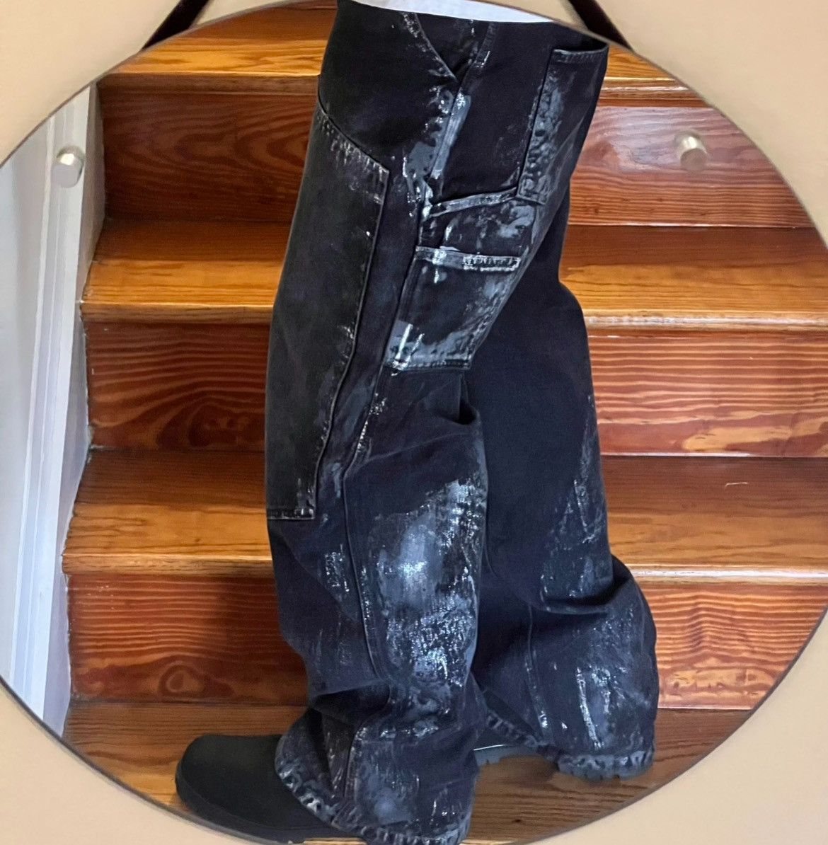 Andersson Bell Andersson Bell Black Coated Carpenter Denim sz34 Size US 34 / EU 50 - 3 Thumbnail