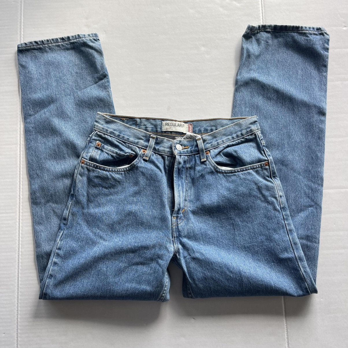 Levi's Levi's 505 Regular Fit Men's Jeans - Blue 33x32 Size US 33 - 9 Thumbnail