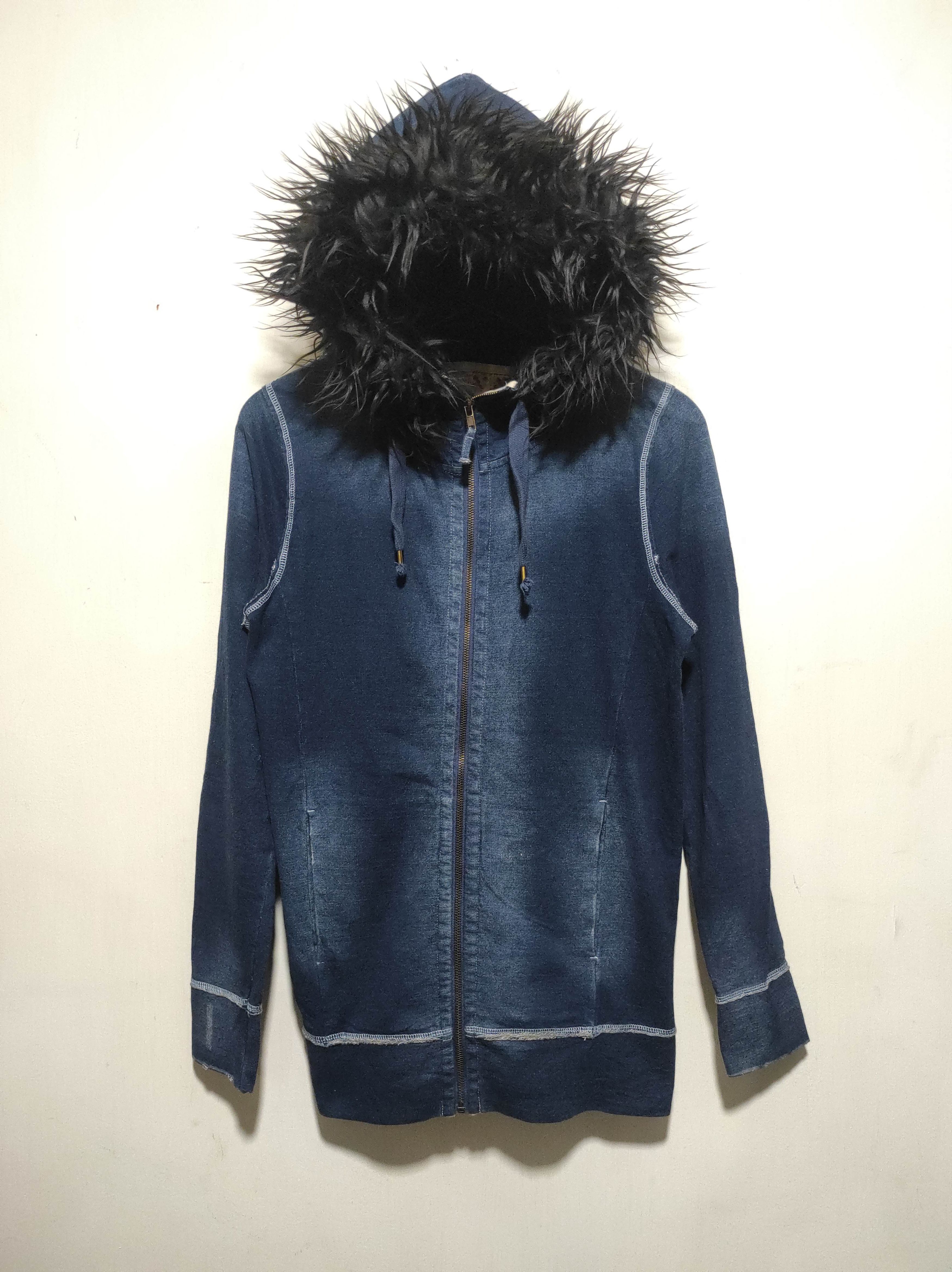 Hysteric Glamour Une brise denim wash Zip Fur Hoodie LGB IfSixWasNine style Size US M / EU 48-50 / 2 - 2 Thumbnail