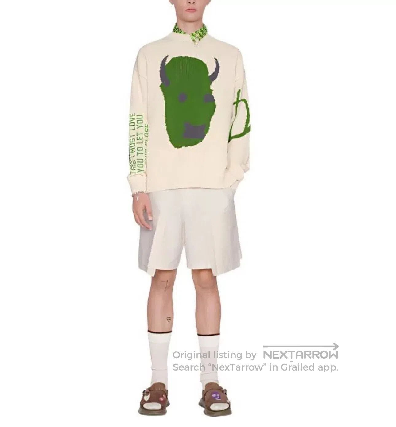 Dior Dior x Travis Scott Devil Print Knit Sweater. Size US L / EU 52-54 / 3 - 1 Thumbnail