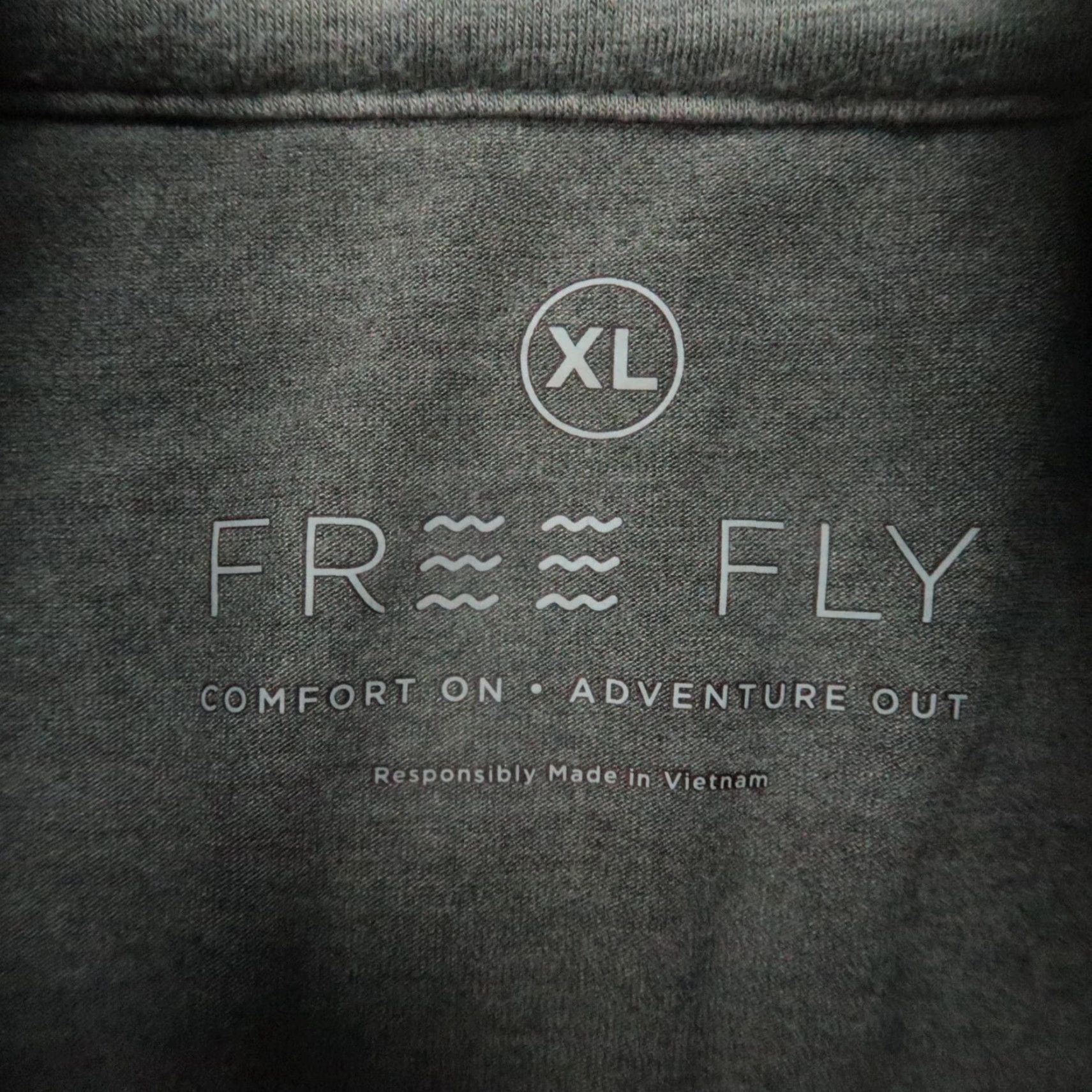 Vintage Free Fly Pullover Mens XL Gray Quarter Zip Performance Bamboo Long Sleeve Size US XL / EU 56 / 4 - 3 Thumbnail