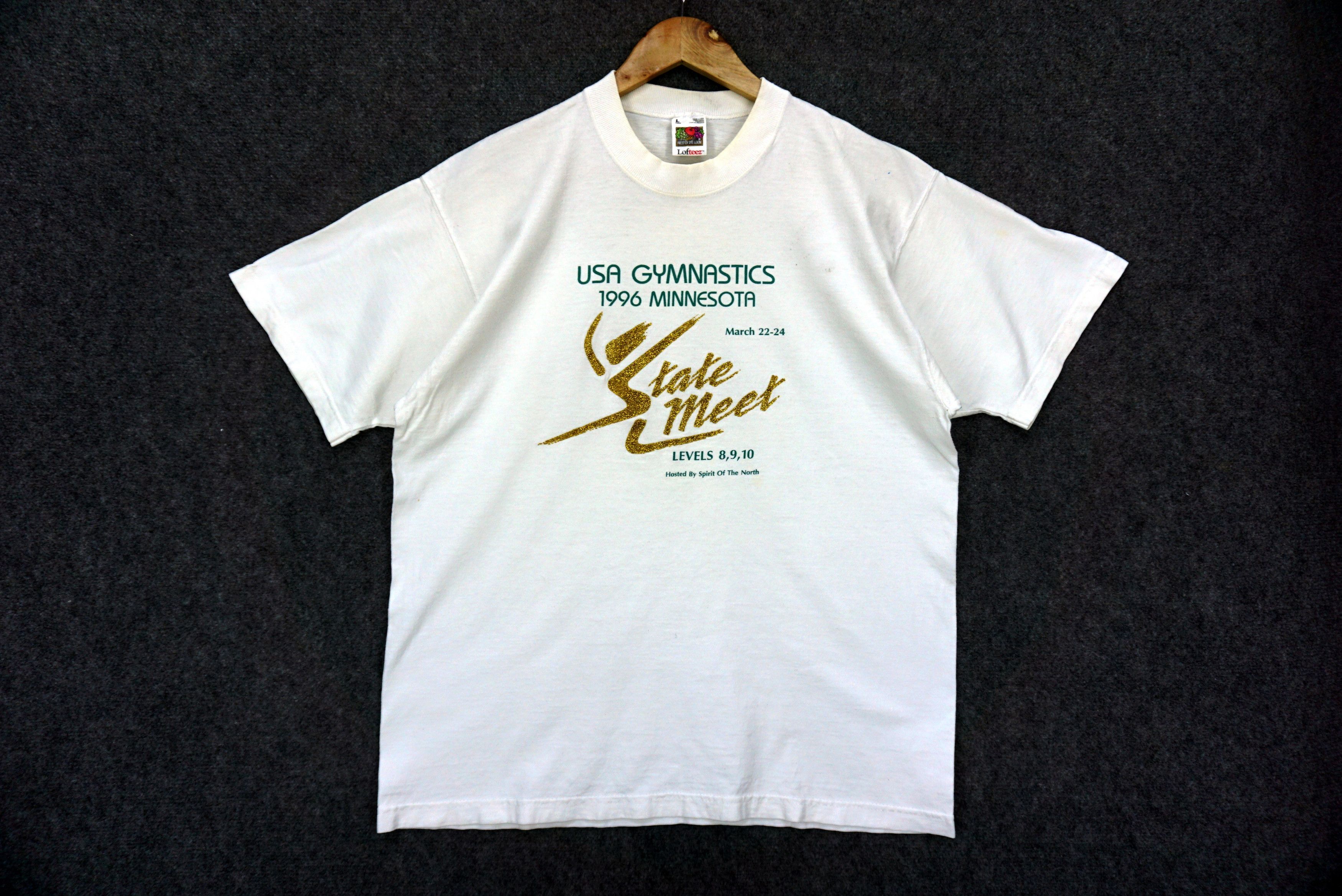 Fruit Of The Loom USA Gymnastics 1996 Minnesota State Meet North Spirit x2 Size US L / EU 52-54 / 3 - 1 Thumbnail