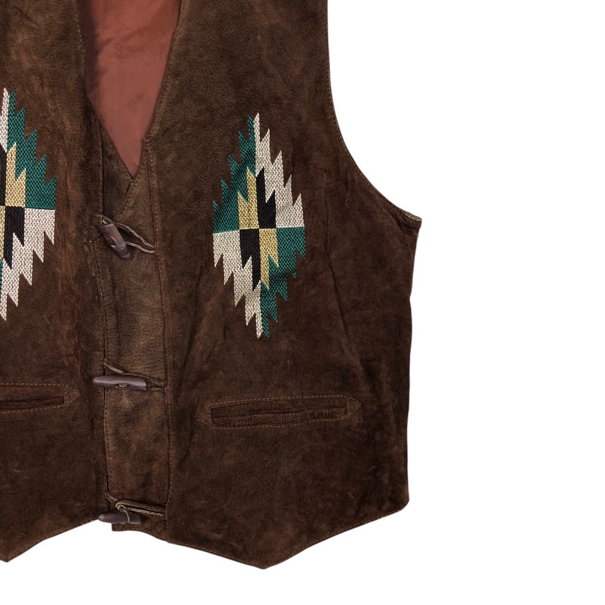 Japanese Brand Vintage Genuine Leather Vest Chimayo Design Toyo Enterprise Size US M / EU 48-50 / 2 - 6 Thumbnail
