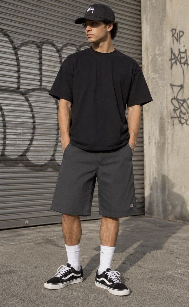 Dickies Vintage Dickies Mens Loose Fit Work Shorts Grey 32 Y2K Size US 32 / EU 48 - 1 Thumbnail