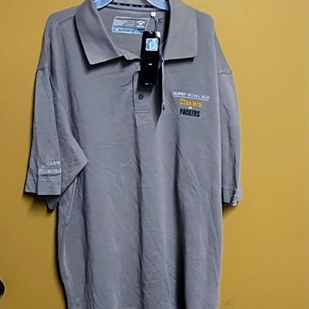 Cutter & Buck Super bowl XLV Steelers versus Packers Cutter & Buck Polo Size US L / EU 52-54 / 3 - 1 Thumbnail