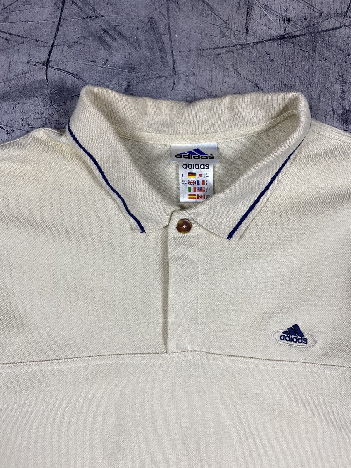 Adidas Vintage Adidas Streetwear Polo Shirt Size US L / EU 52-54 / 3 - 7 Thumbnail