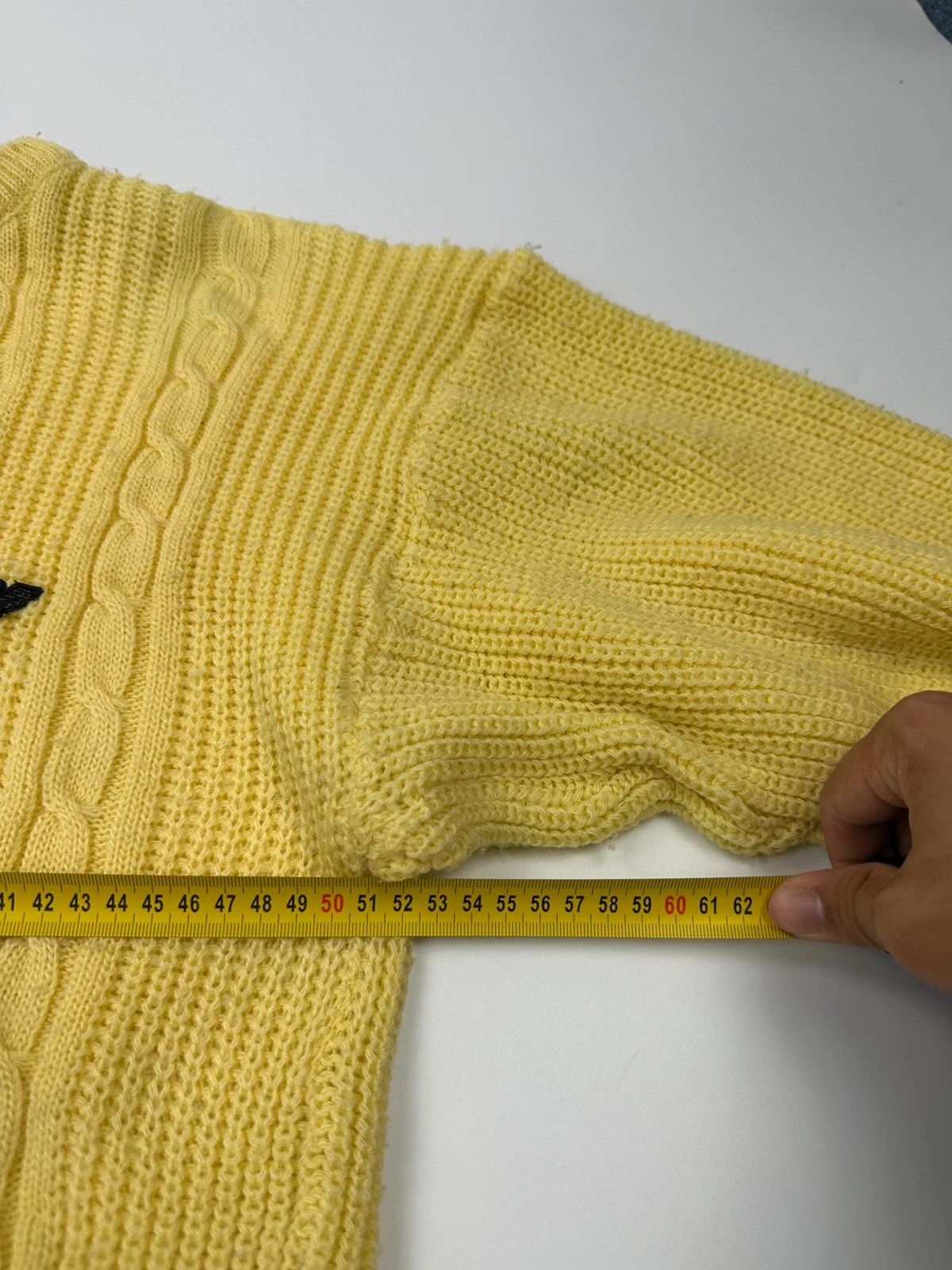 Emporio Armani Emporio Armani 90’s Cable Knit Yellow Sweater Size US M / EU 48-50 / 2 - 8 Thumbnail