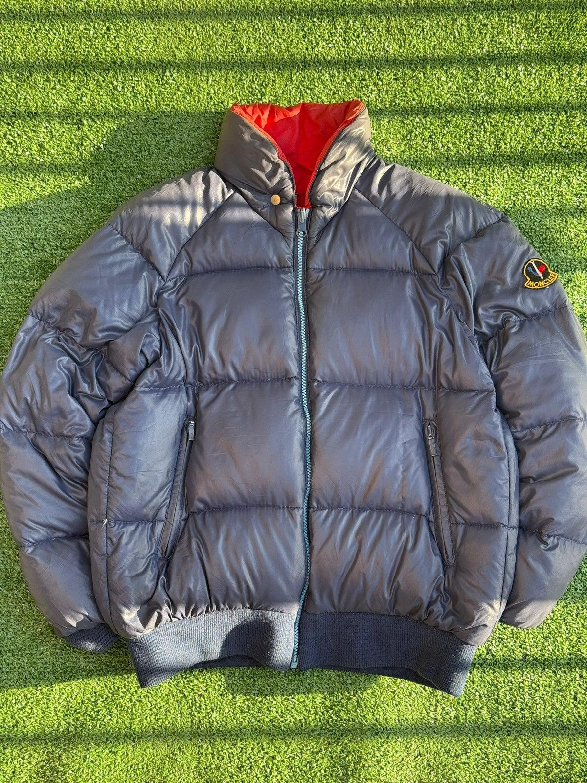 Moncler Vintage 1980s Moncler x Asics Puffer Reversible Jacket Size US M / EU 48-50 / 2 - 1 Thumbnail