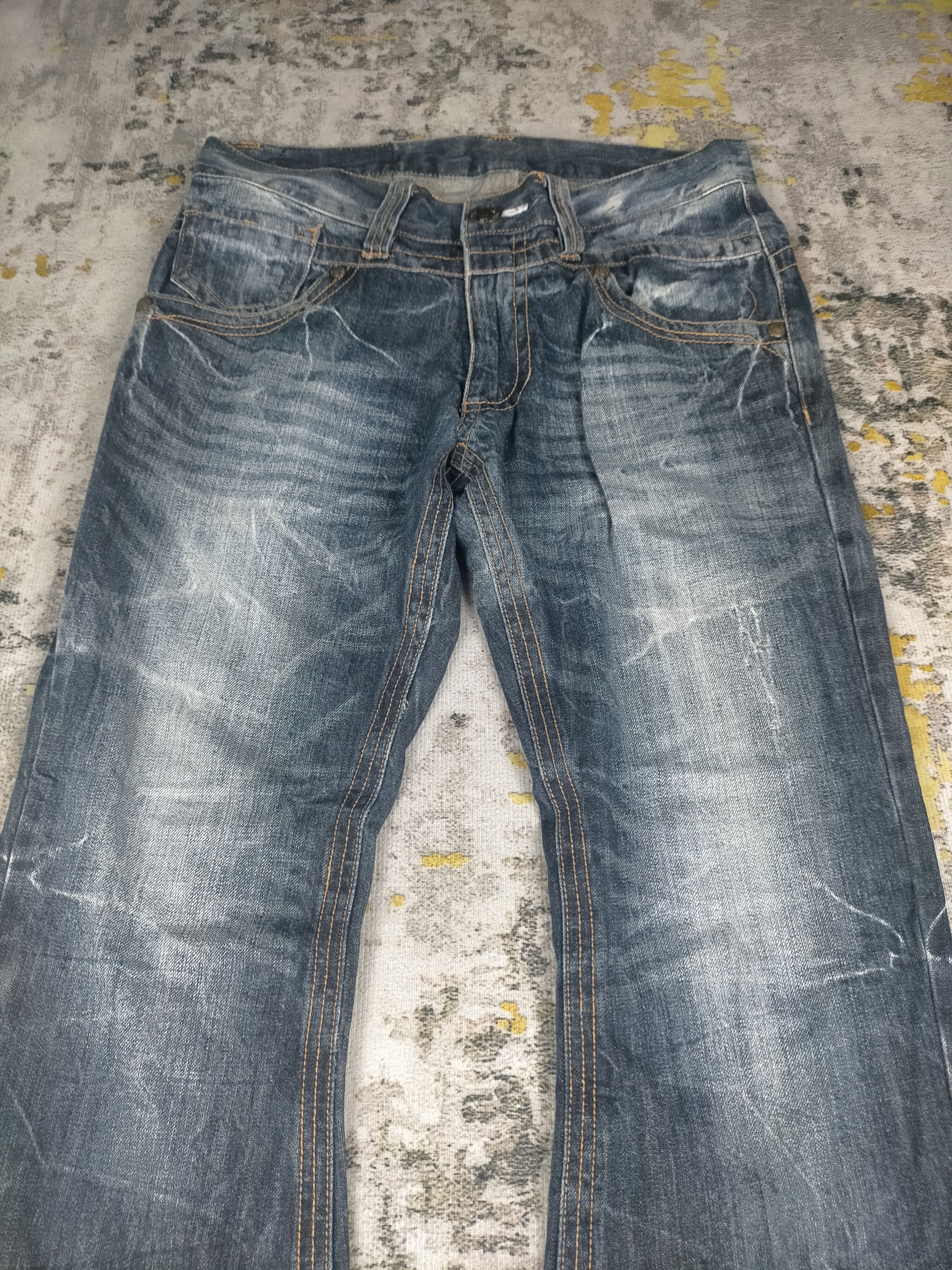 Tornado Mart Flared Sky Bomber Insane Mudwash Jeans Size US 32 / EU 48 - 4 Thumbnail