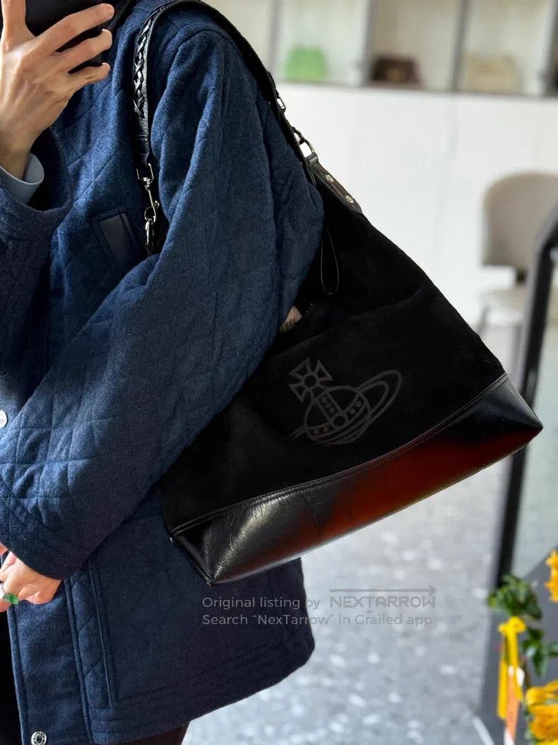 Vivienne Westwood Vivienne Westwood size os Patch suede hobo bag Size ONE SIZE - 7 Thumbnail