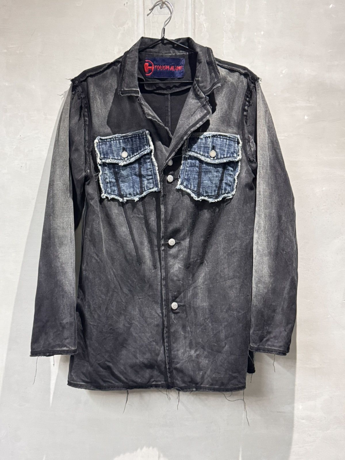 Vintage Vintage Tough Jeans Smith Distressed Western Chore Jacket Size 40L - 24 Thumbnail
