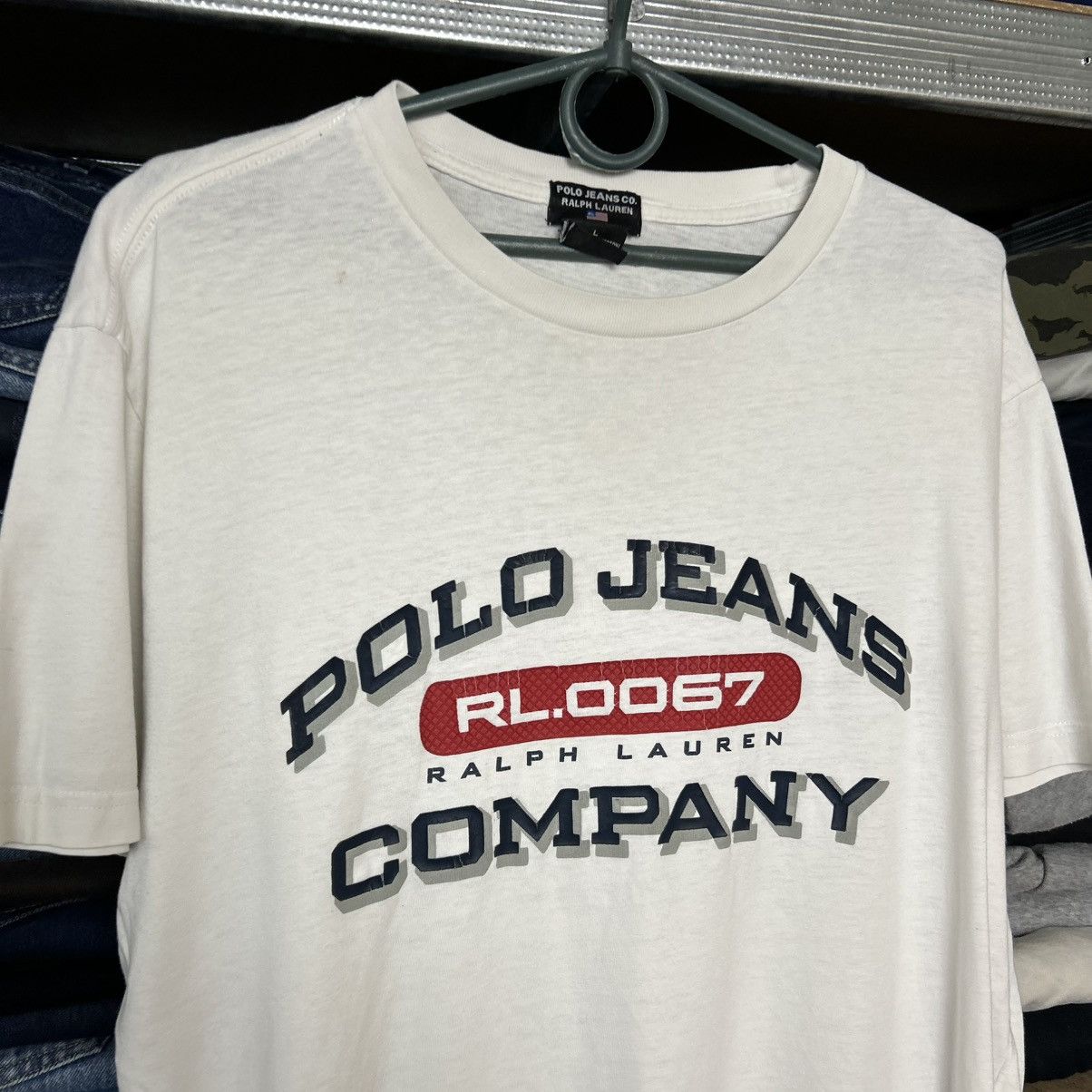 Polo Ralph Lauren Mens Polo Ralph Lauren Jeans Big Logo streetwear tee Size US L / EU 52-54 / 3 - 2 Thumbnail