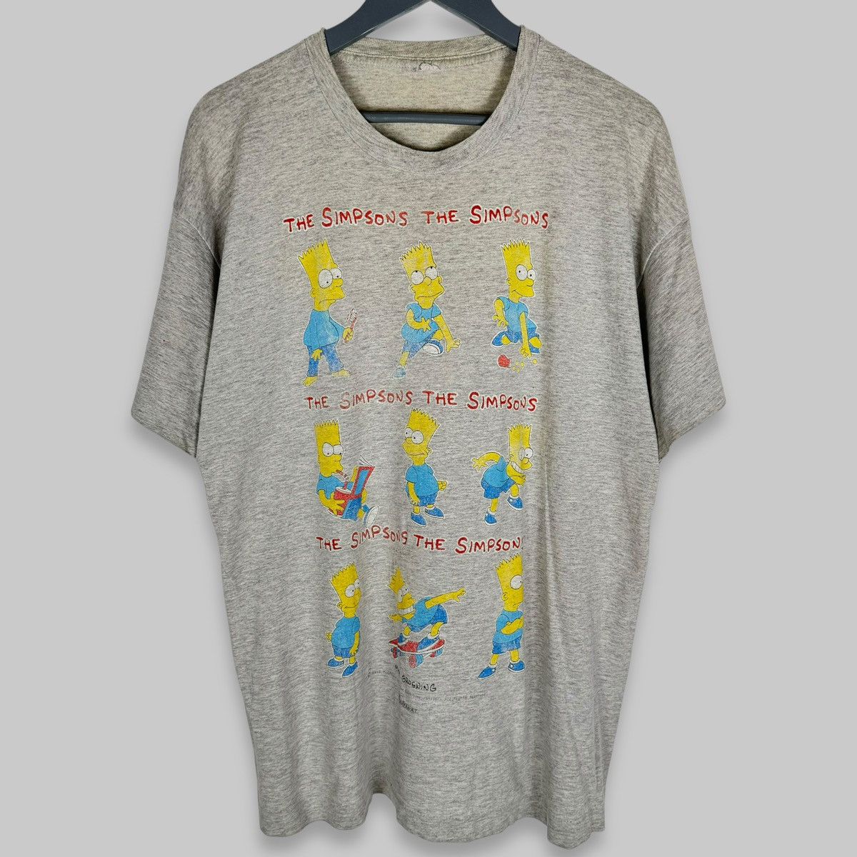 The Simpsons Vintage 1991 The Simpsons 9 Barts Licensed Cartoon T Shirt Size US XL / EU 56 / 4 - 1 Thumbnail