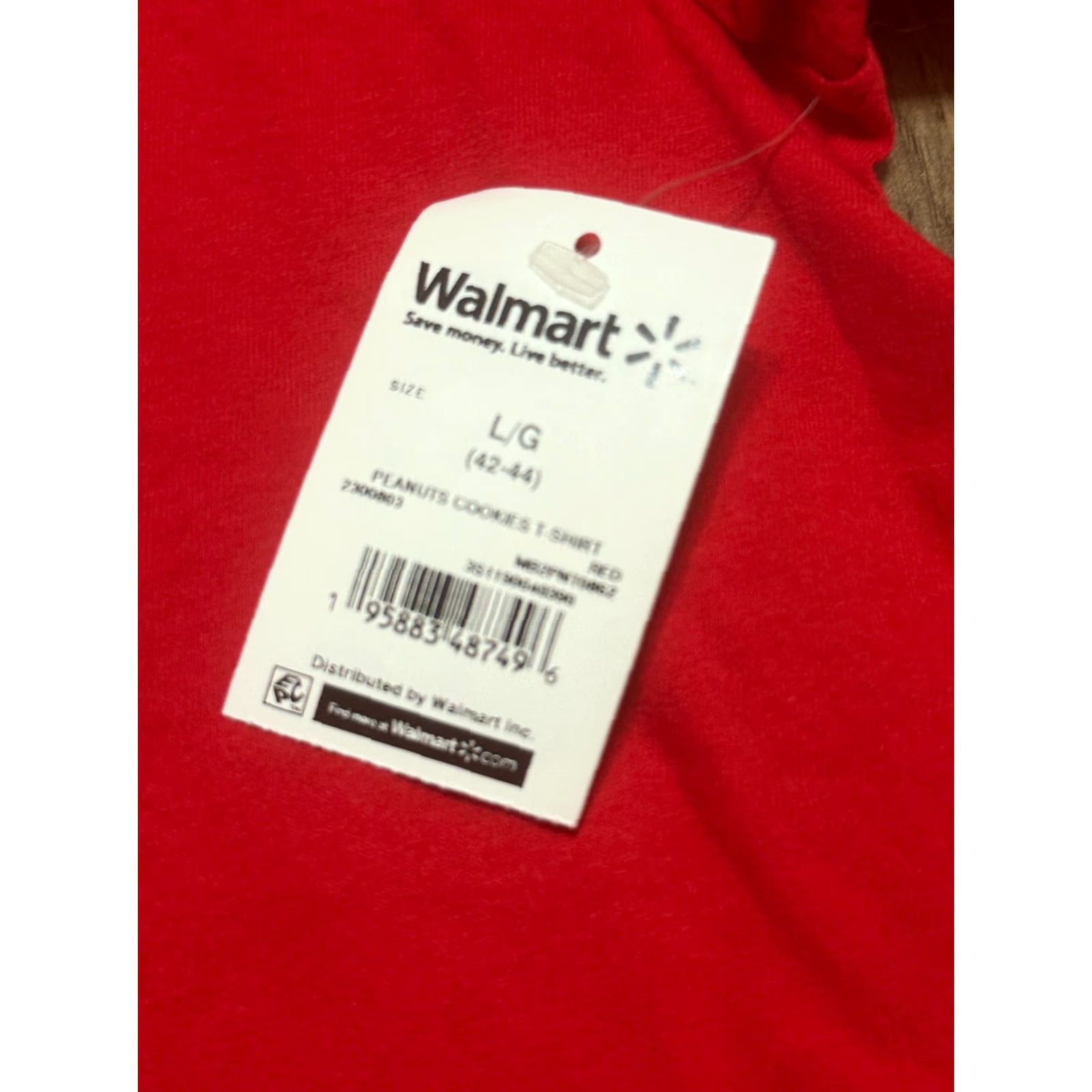 Peanuts Peanuts Shirt Mens Large Red I'm Just here for the Cookies Snoopy T-Shirt Size US L / EU 52-54 / 3 - 6 Thumbnail