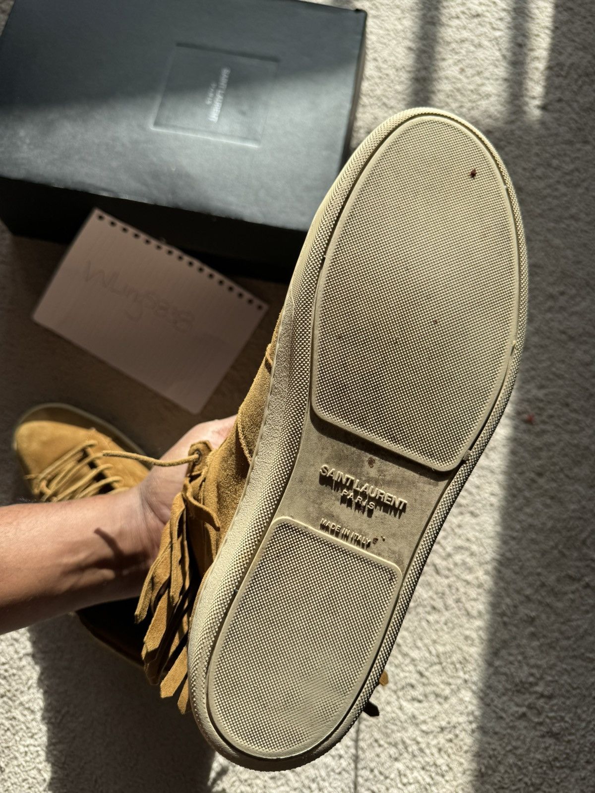 Saint Laurent Paris Vinatage Saint Laurent Fringe Trainer sneaker Size US 11 / EU 44 - 6 Thumbnail