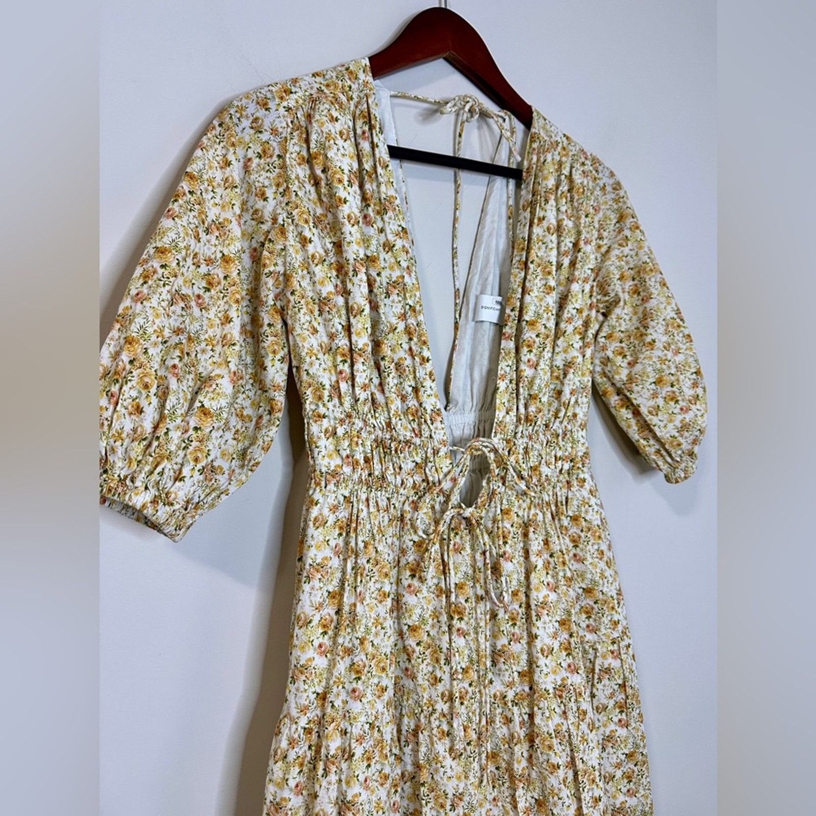 Significant Other Significant Other US 4 Adele Dress Yellow Floral Maxi Size S / US 4 / IT 40 - 7 Thumbnail