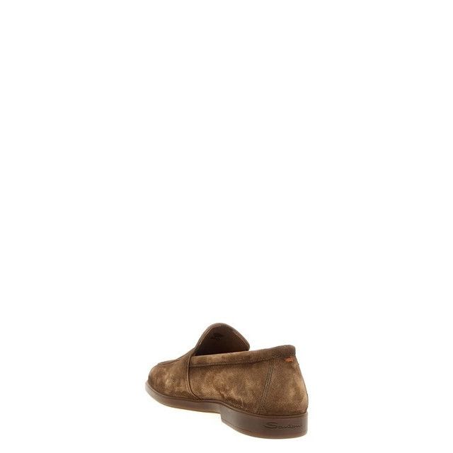 SANTONI Malibu Brown Suede Loafers New & Authentic (Men's si