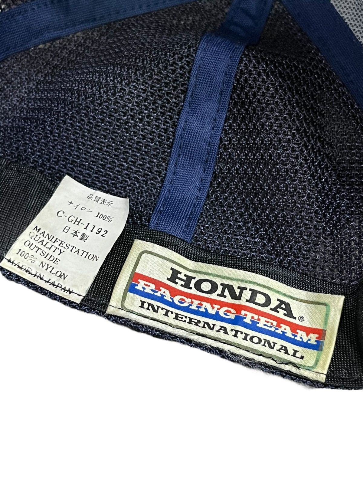 Honda 🏁VINTAGE 80’s HONDA RACING TEAM Strapback Trucker Hat Size ONE SIZE - 8 Thumbnail