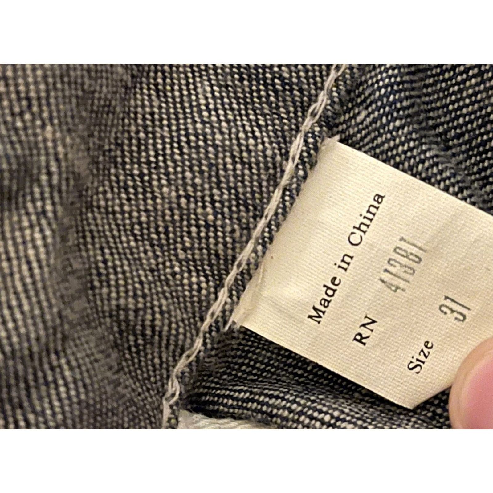 Denime RRL Ralph Lauren Denim Jeans WW2 Style Sanforized Cargo Button Fly Men's 31 Size US 31 - 7 Thumbnail