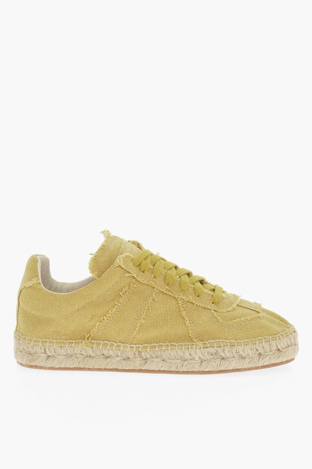 Maison Margiela og1mm0426 Canvas Low-Top Sneakers in Yellow Size US 6 / IT 36 - 1 Thumbnail