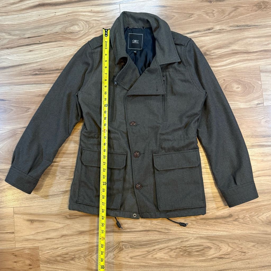 Advisry Clothing Obey Men’s Field Jacket Medium Brown Size US M / EU 48-50 / 2 - 7 Thumbnail
