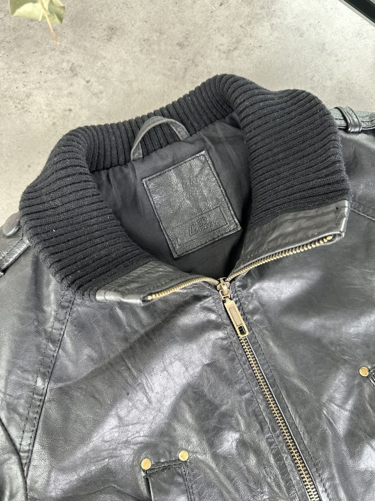 Japanese Brand Vintage Cropped Leather Jacket Size S / US 4 / IT 40 - 2 Thumbnail