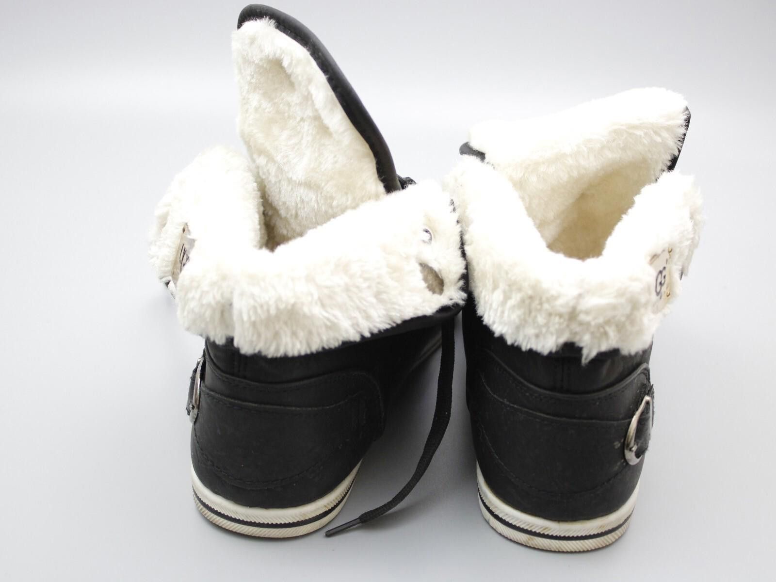 Ugg Black Ugg Trainers with White Furry Tops Size 41 UK size 7.5 Size US 9.5 / IT 39.5 - 4 Thumbnail
