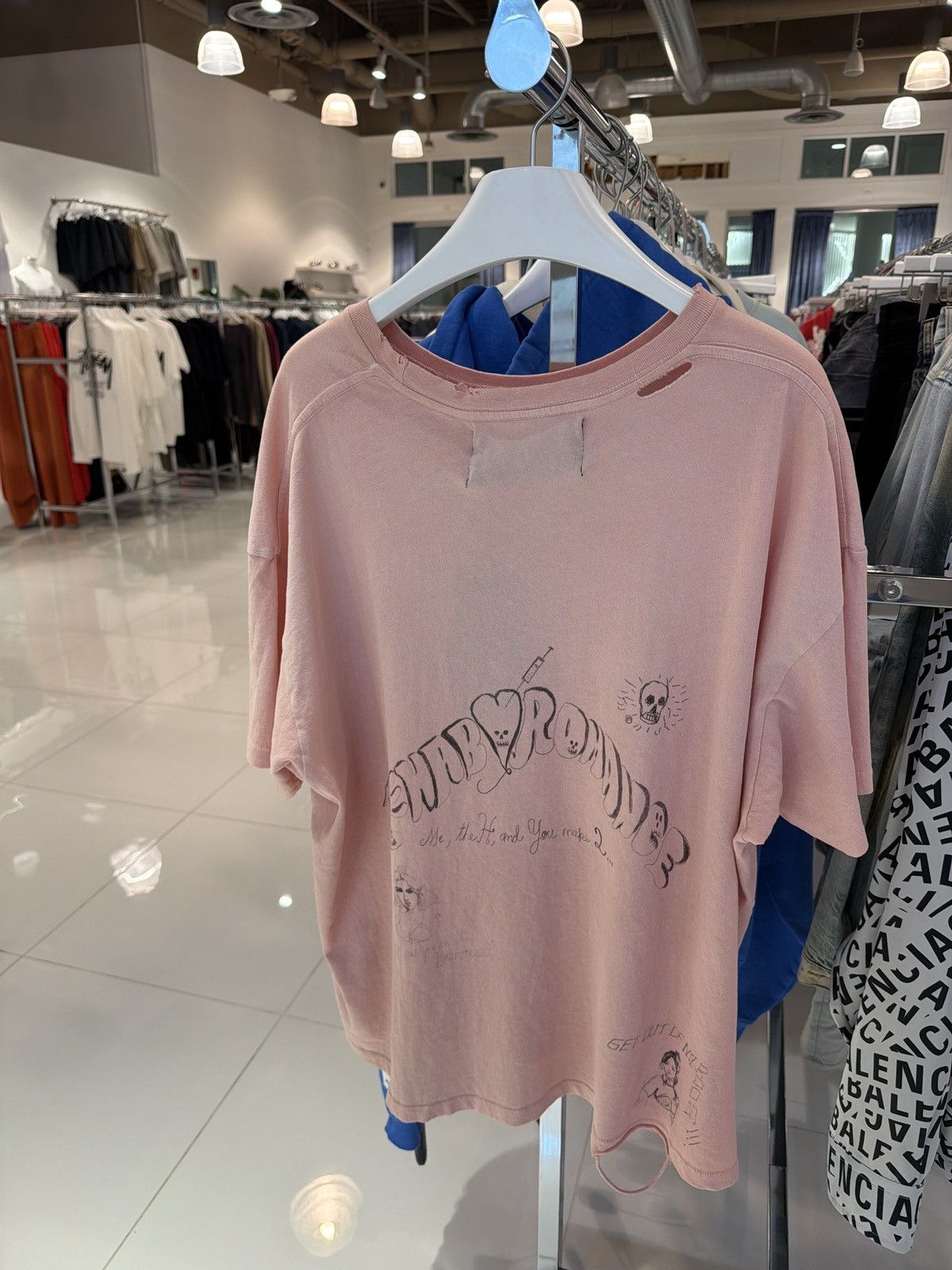 Paly Hollywood Paly Hollywood Rehab Romance Salmon Pink Tee Size US XL / EU 56 / 4 - 2 Thumbnail