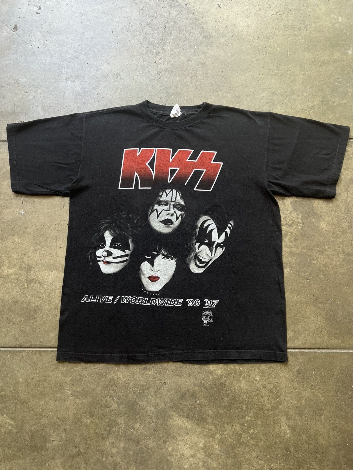 Band Tees × Vintage 1996/1997 Kiss Alive/Worldwide Band Tee Shirt Tour Nirvana Size US XL / EU 56 / 4 - 1 Thumbnail
