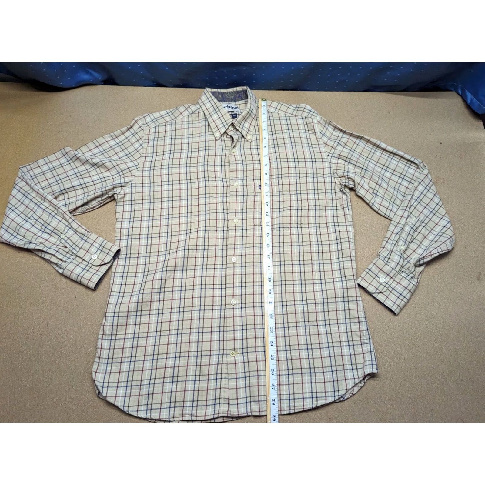 Barbour BARBOUR Button-Up Shirt Mens Classic Tartan Plaid Check Brown Multicolor Cotton Long Sleeve Size US M / EU 48-50 / 2 - 6 Thumbnail