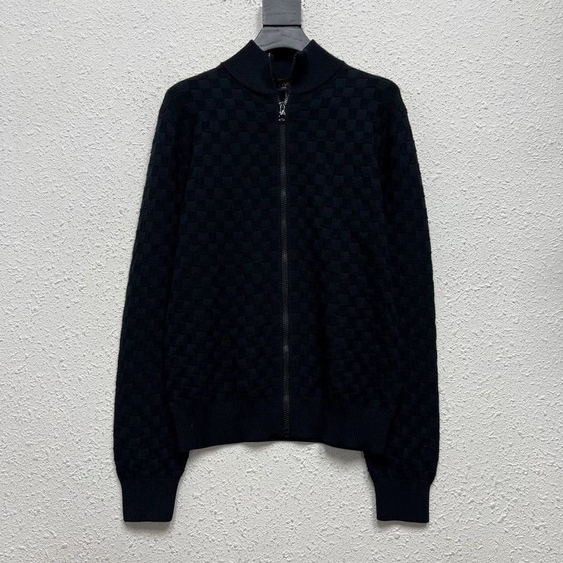 Louis Vuitton Louis Vuitton Checkerboard knit zip jacket 2502-Nextarrow Size US XS / EU 42 / 0 - 1 Thumbnail