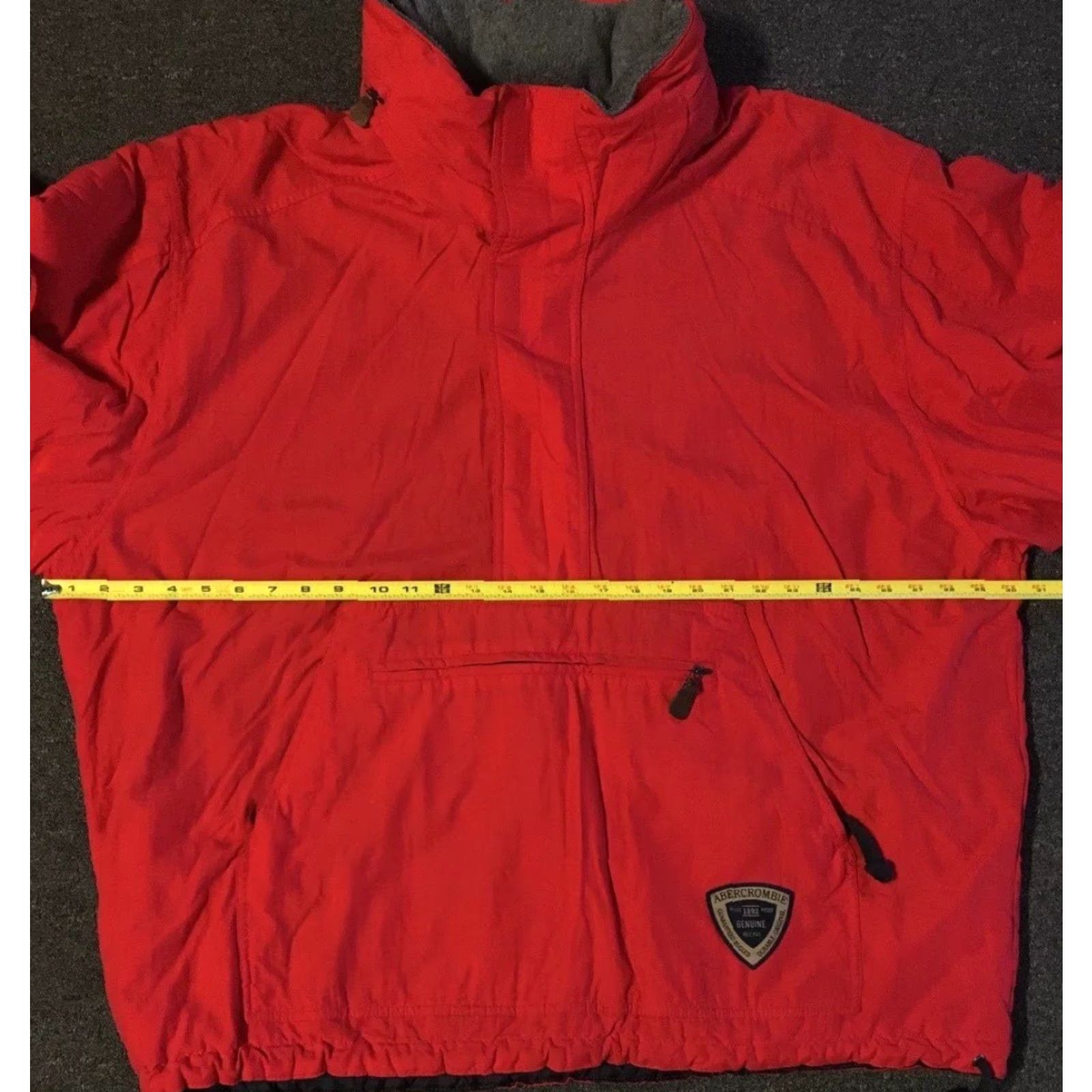 Abercrombie & Fitch VINTAGE Abercrombie & Fitch Extreme Conditions Jacket XL Anorak Ski Snowboard Grunge 90s Y2K Red Nylon Zip Pockets Hooded 1/4 Zip 1/2 Zip Mens Jacket Size US XL / EU 56 / 4 - 6 Thumbnail