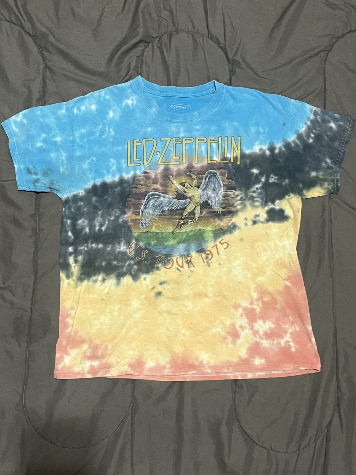 Vintage Vintage Tie-Dye Led Zeppelin Tee Size US L / EU 52-54 / 3 - 1 Thumbnail