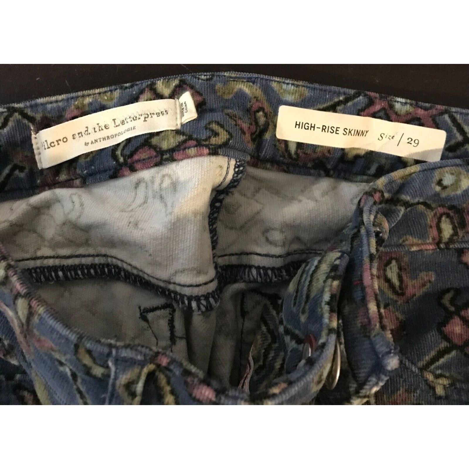 Anthropologie Anthropologie Pilcro And The Letterpress High-Rise Corduroy Size 29" - 4 Thumbnail