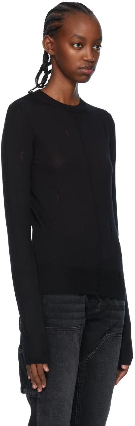 Amiri o1y0425 Cashmere Sweater in Black Size XS / US 0-2 / IT 36-38 - 2 Thumbnail