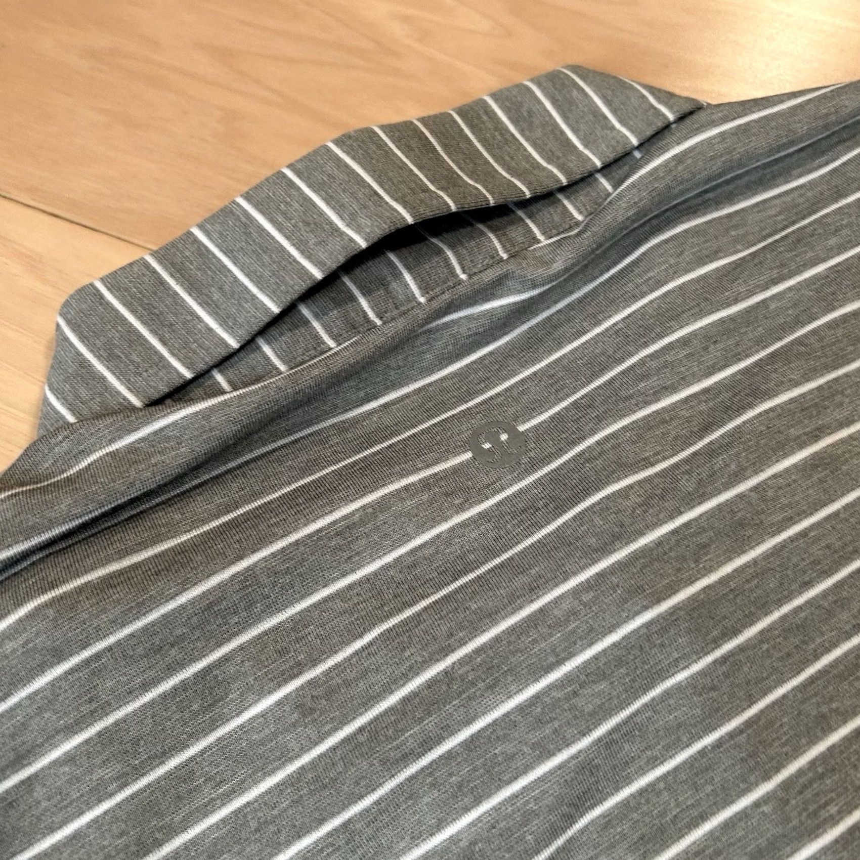 Lululemon Lululemon Chip Shot Polo Shirt Men’s Medium Gray Striped Short Sleeve Size US M / EU 48-50 / 2 - 4 Thumbnail