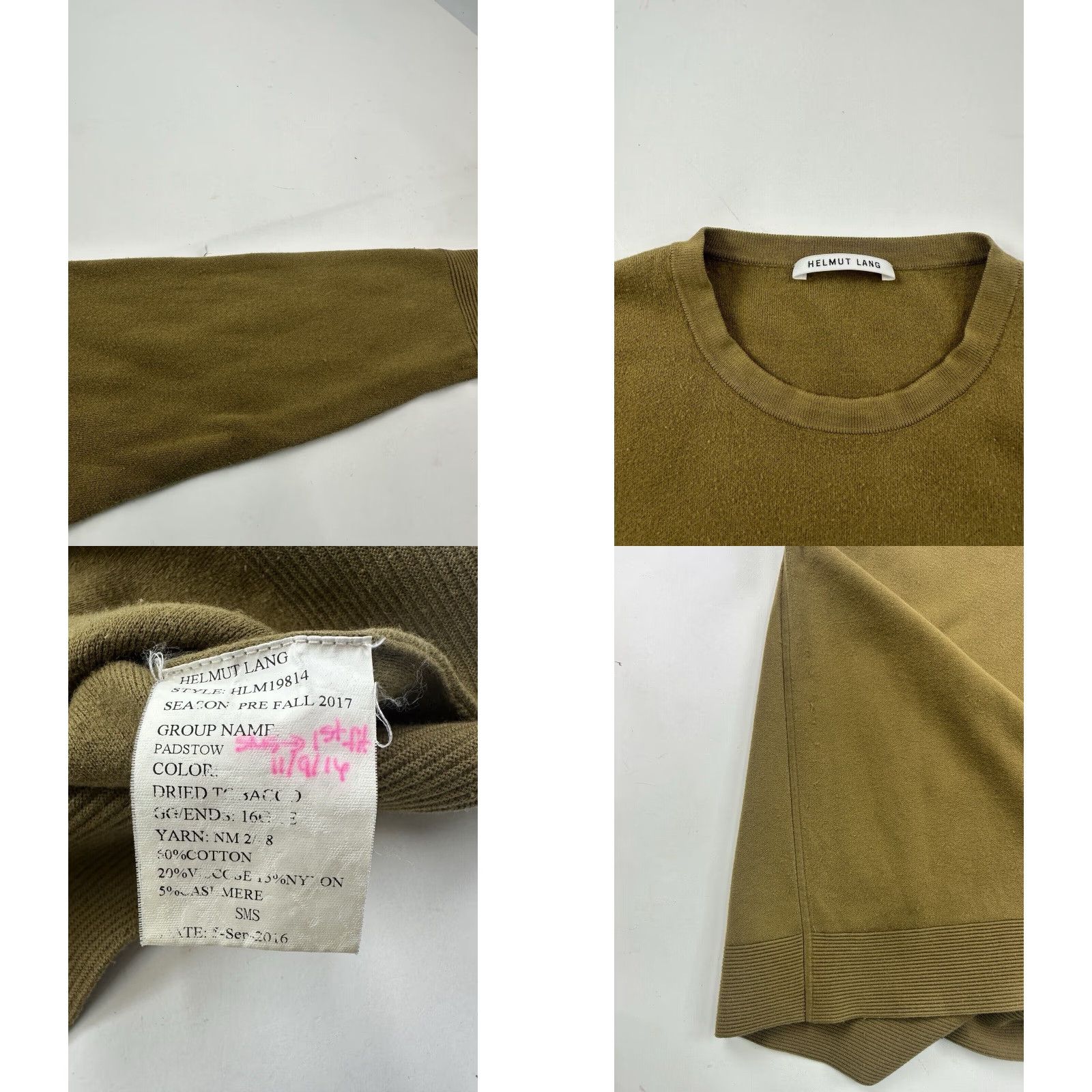 Helmut Lang HELMUT LANG Sweater Mens Small Brown Cashmere Blend Crew Neck Long Sleeve Regular Fit Size US S / EU 44-46 / 1 - 8 Thumbnail