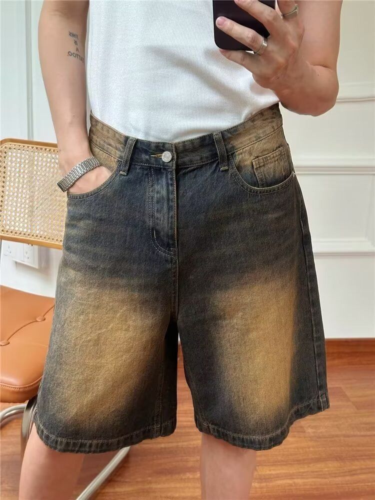 Japanese Brand Retro loose casual denim shorts Size US 32 / EU 48 - 5 Thumbnail