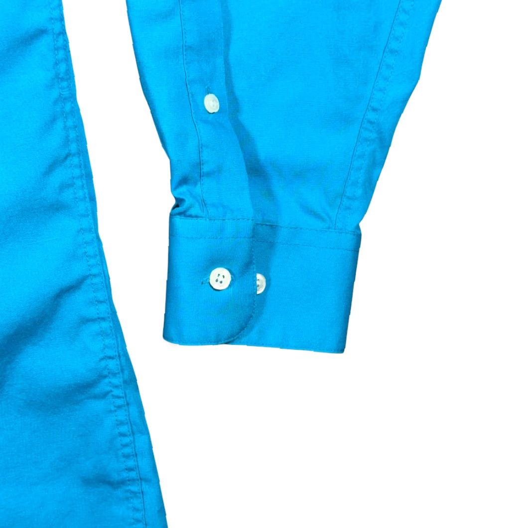 Alexander Julian VINTAGE Alexander Julian Colours Shirt Adult MEDIUM Blue Dress 90s Preppy Button-Up Long Sleeve Mens Size 40R - 7 Thumbnail